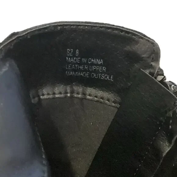 Very Volatile Jericho Boots Womens Leather Ankle Booties Size 8 Black NEW NIB - Picture 3 of 11